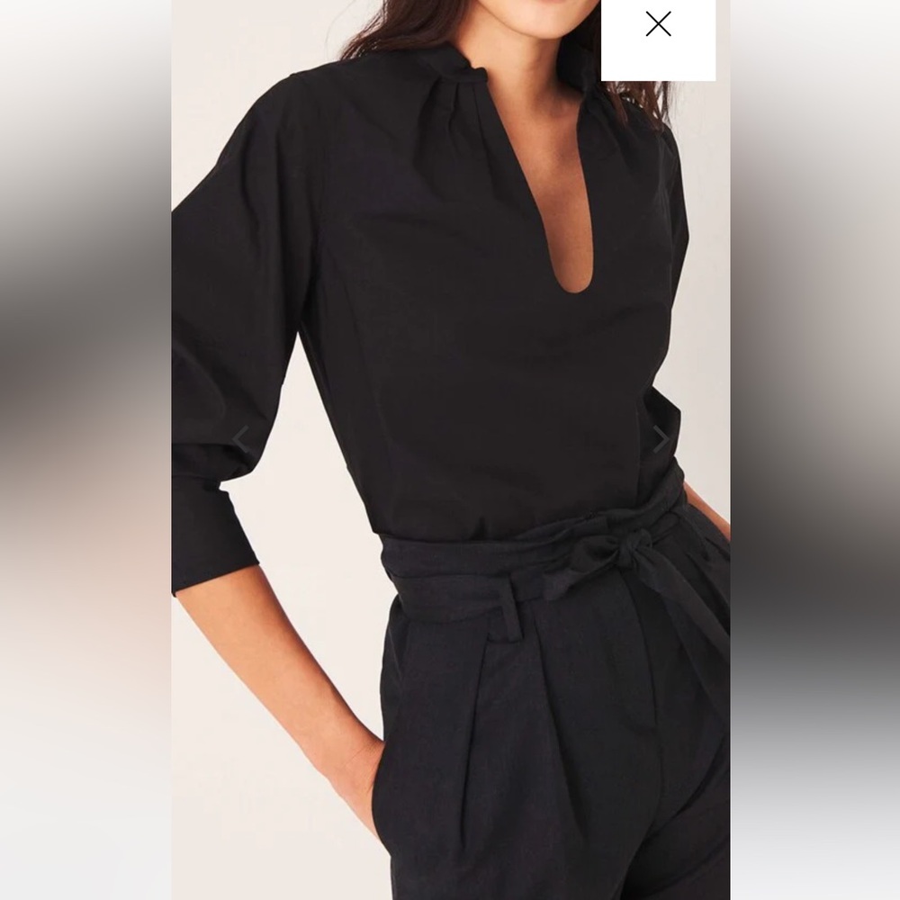 ba&sh Marin Blouse, NWT, Black